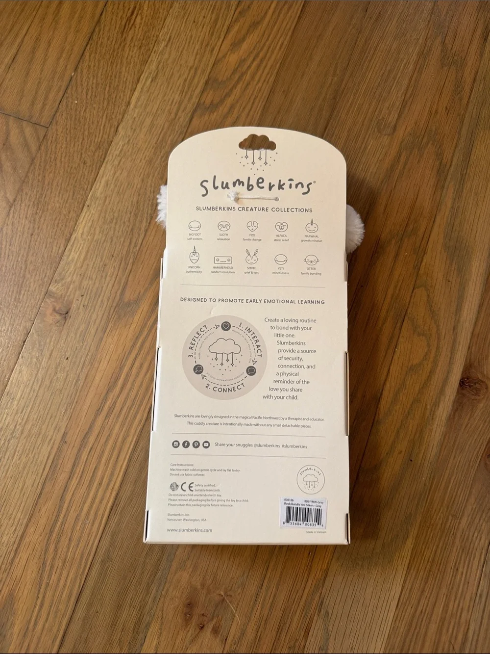Slumberkins Yeti Plush Snuggler - Cream